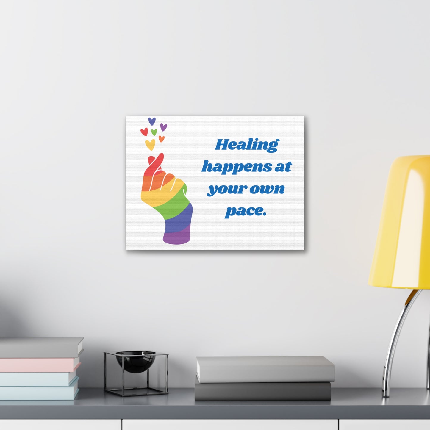 Healing happens at your own pace | Canvas Print