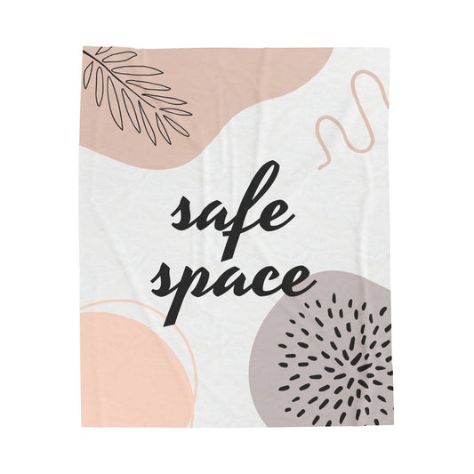 Safe Space |Velveteen Plush Blanket| 50 x 60