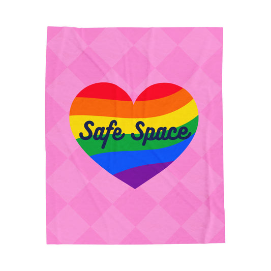 Safe Space |Velveteen Plush Blanket| 50 x 60