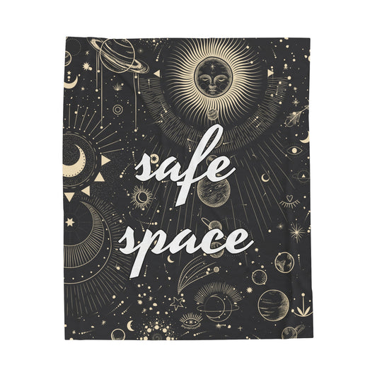 Safe Space |Velveteen Plush Blanket| 50 x 60