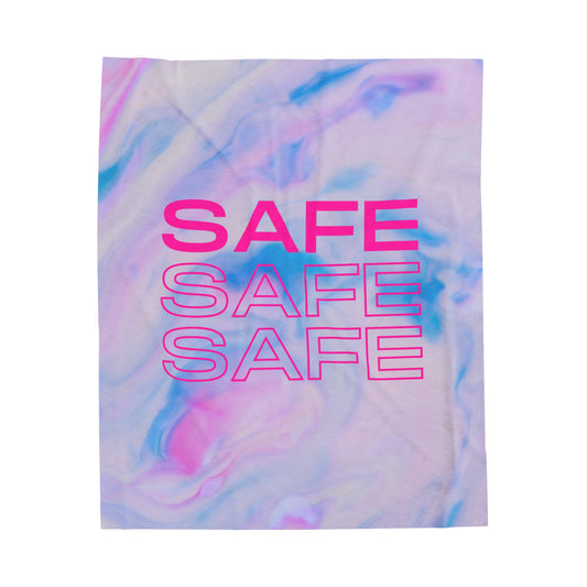 Safe Space |Velveteen Plush Blanket| 50 x 60