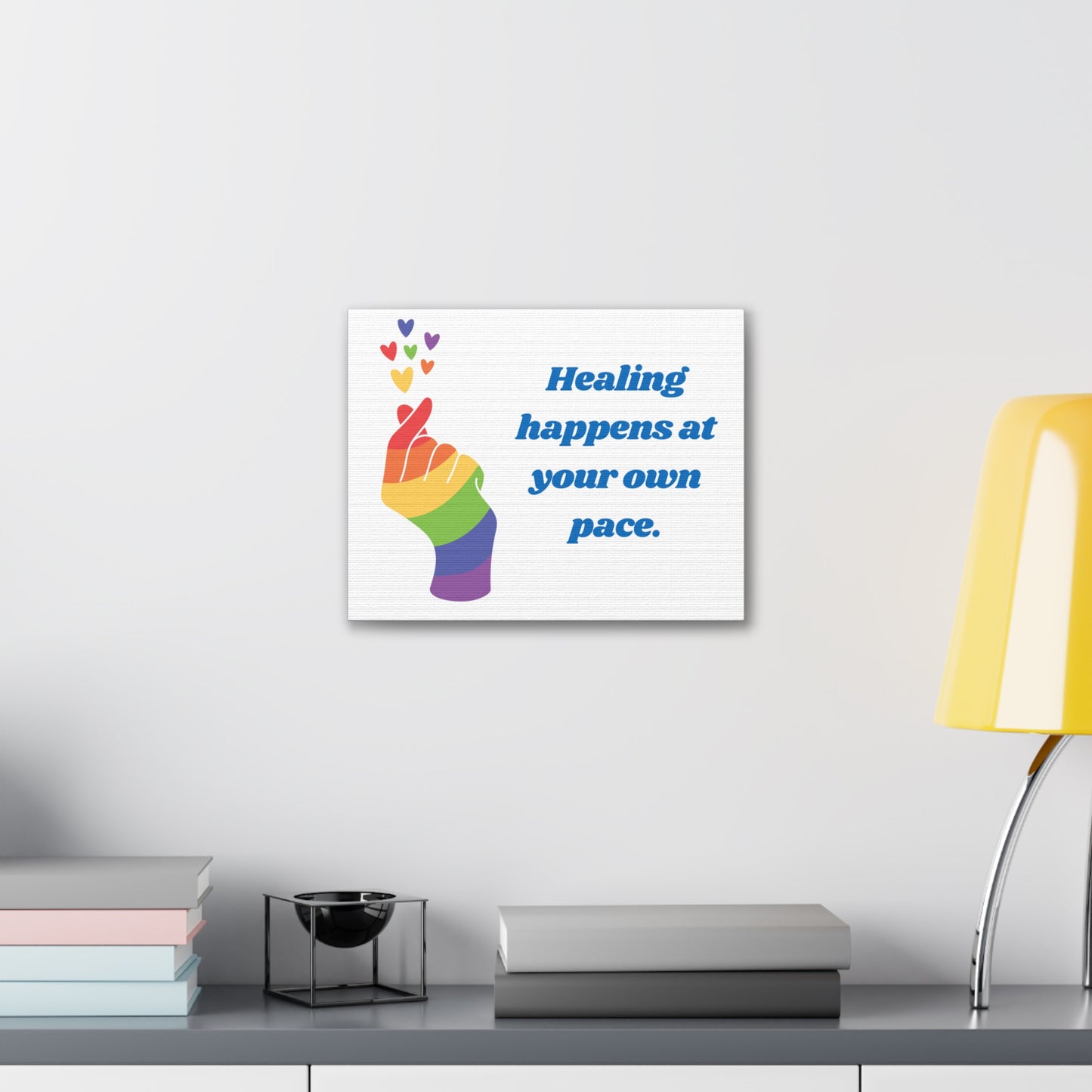 Healing happens at your own pace | Canvas Print